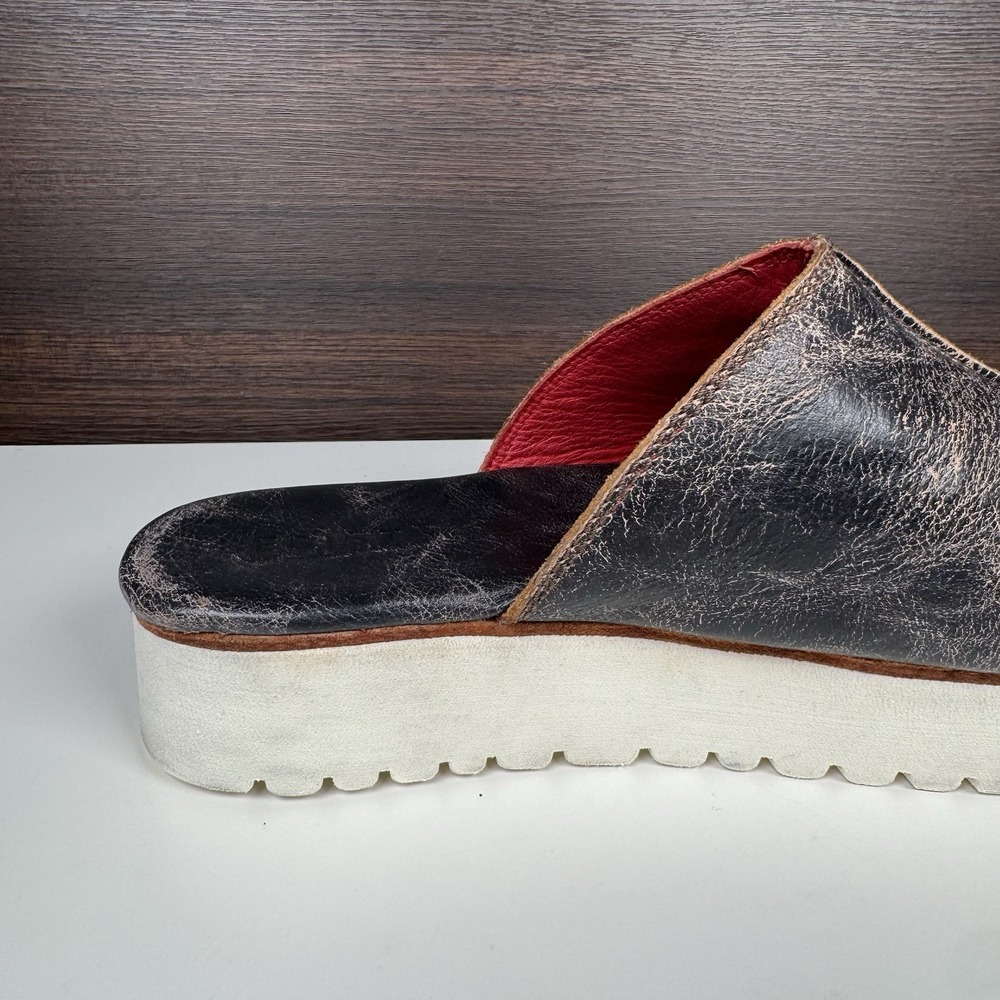 BED|STU Women's FAIRLEE II Platform Leather Slide Sandal Size 11 - Mexico - Picture 11 of 16
